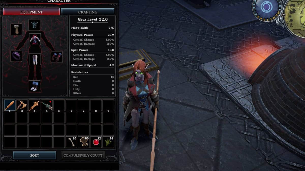 V Rising Merciless Nightstalker armor and weapons guide WePC