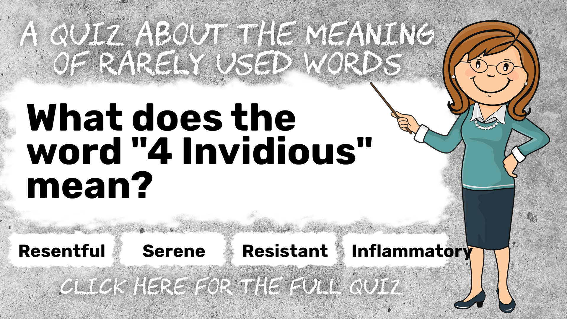 Quiz The meaning of rarely used words