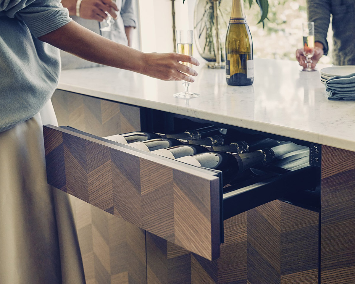 The Dometic DrawBar Wine Cooler Fits in a Standard Kitchen WERD