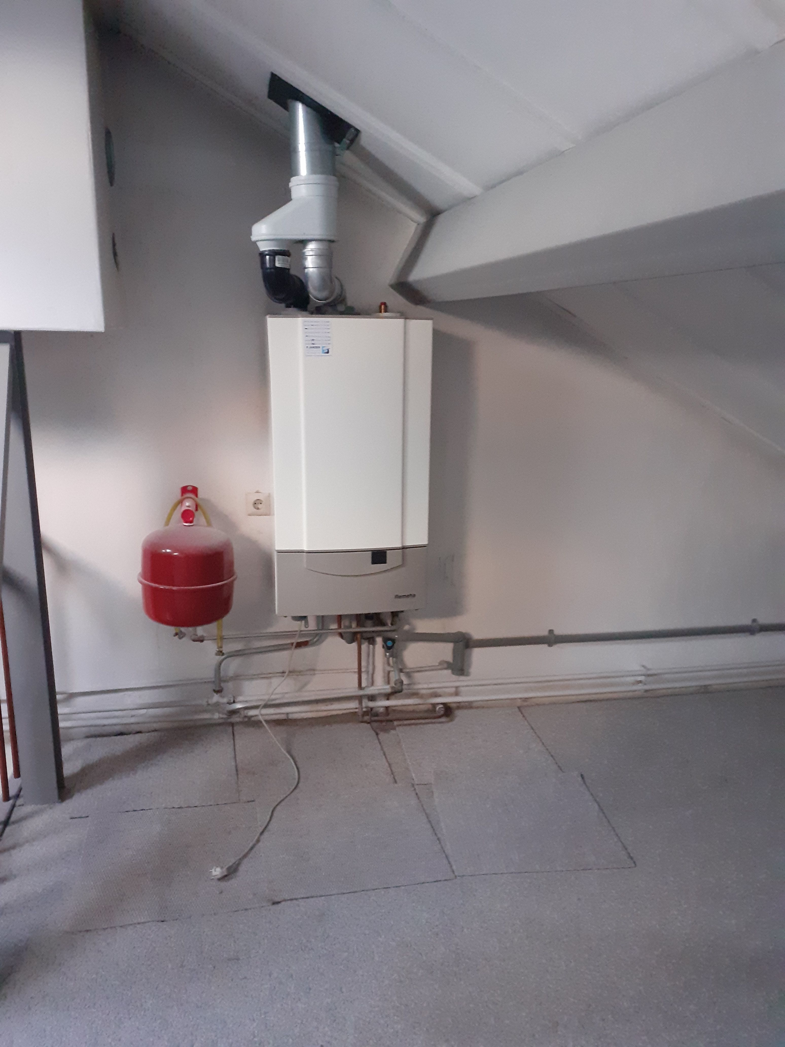 CVketel Installatie, Verplaatsen van de aansluiting, Oude apparaa