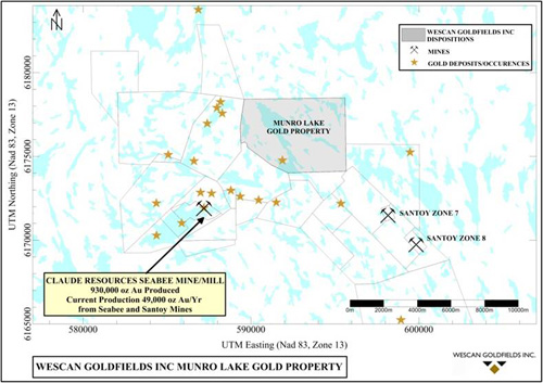 Wescan Goldfields Inc. Munro