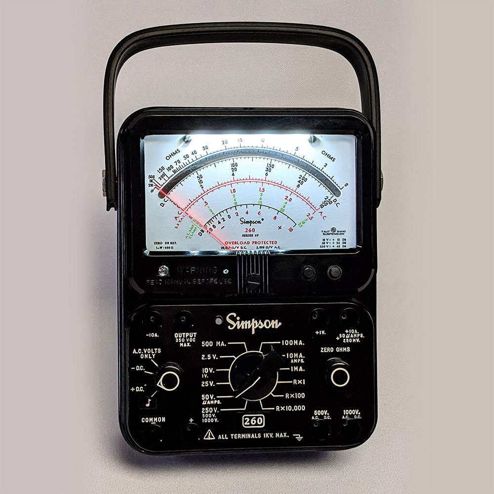 Analog VOM by Simpson Multimeters Weschler Instruments