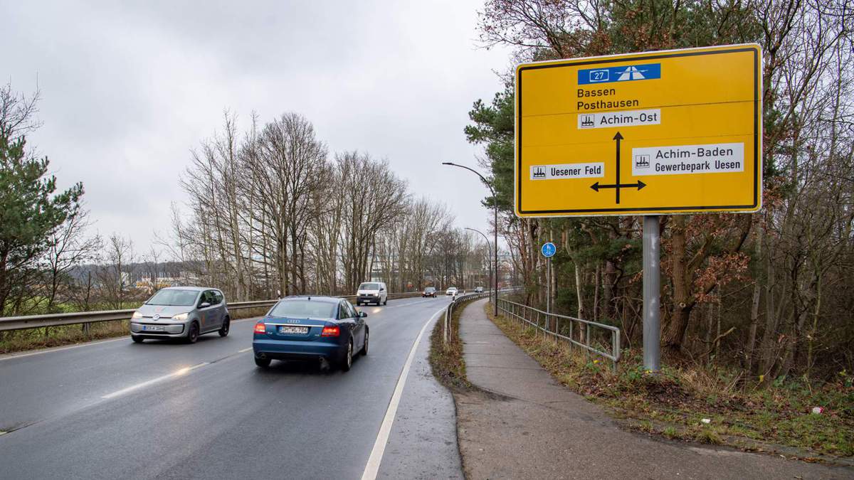 Abschließende Arbeiten an der L156 in Achim starten schon Mitte Januar WESERKURIER