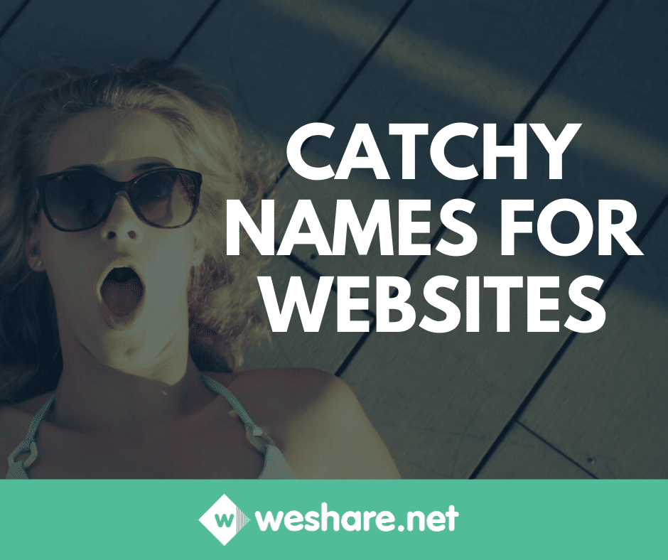 Catchy Names For Websites Instantly Generate 1000s Catchy Names For