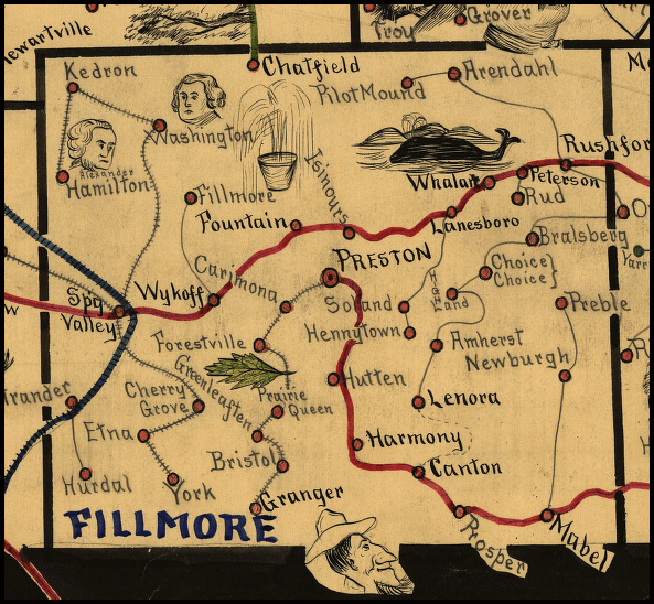 Fillmore County Minnesota Railroad Stations