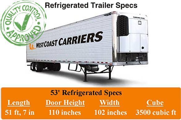 Refrigerated Trucking West Coast Carriers