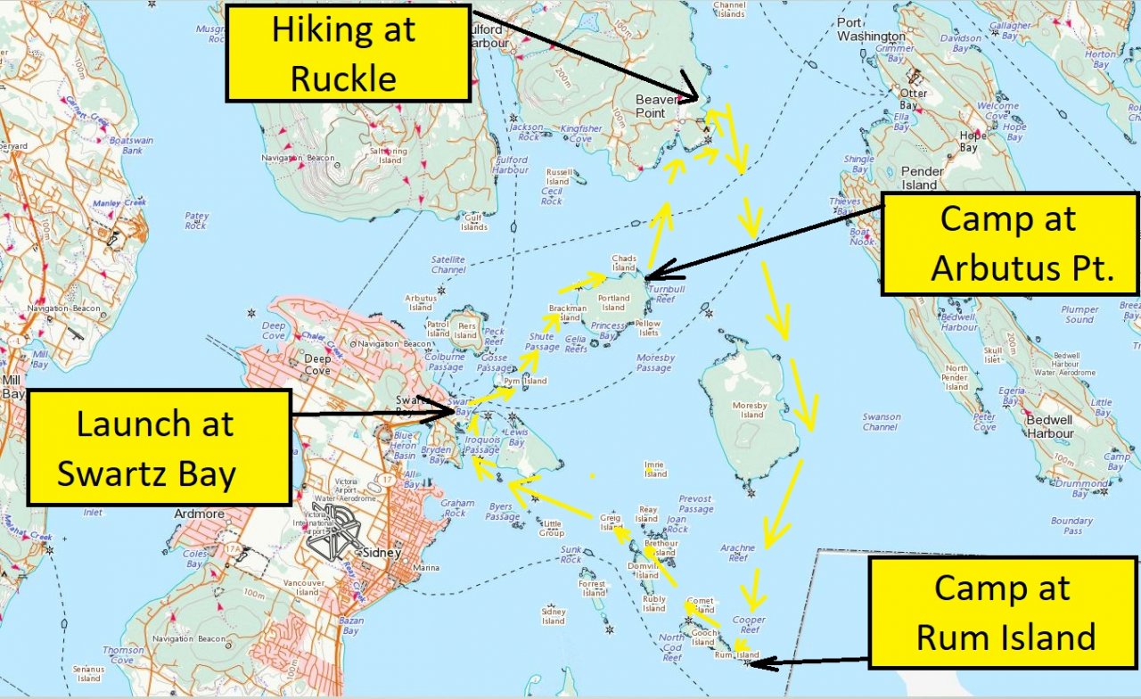 Portland On World Map Portland and Rum Islands, Gulf Islands, BC 1517 Feb 2020