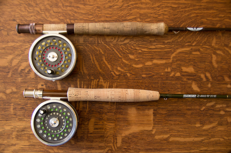 Test Recent Glass vs Classic Graphite vs New Graphite Fishing with Fiberglass Fly Rods
