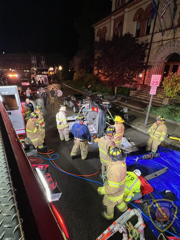 Motor Vehicle Accident 44 Broad Street Westerly Fire Department