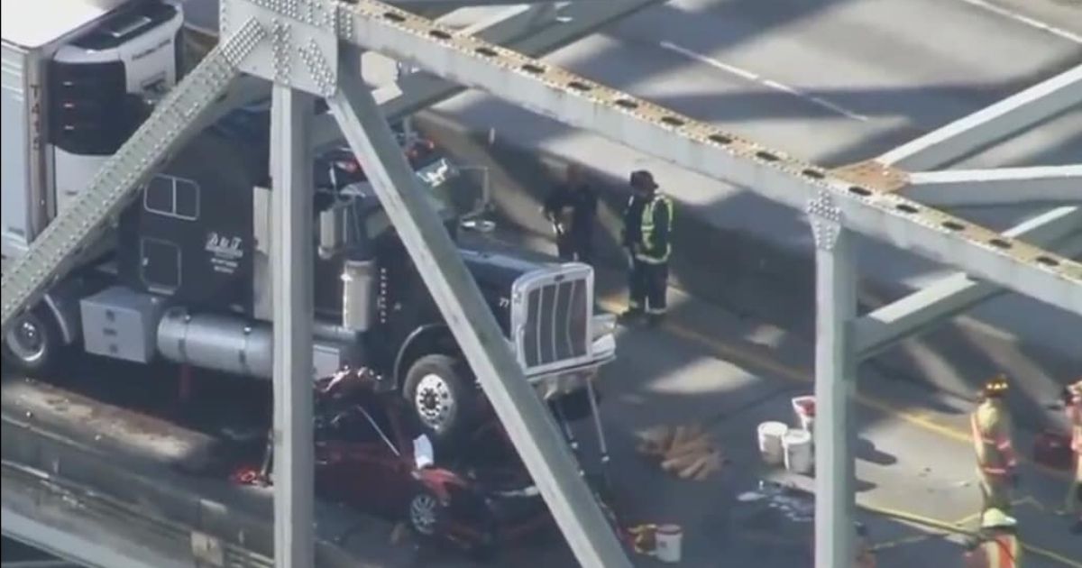 Woman Miraculously Survives Horrible Car Crash Semi Obliterates Vehicle