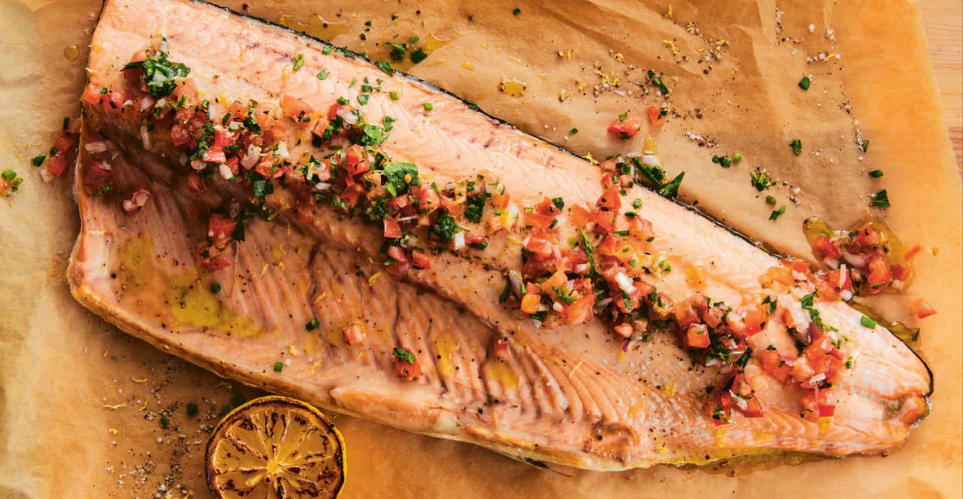 Make This Tonight Wild Salmon Bake with Sauce Vierge Western Living