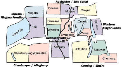 Map Of Western New York State Regions Of Western New York