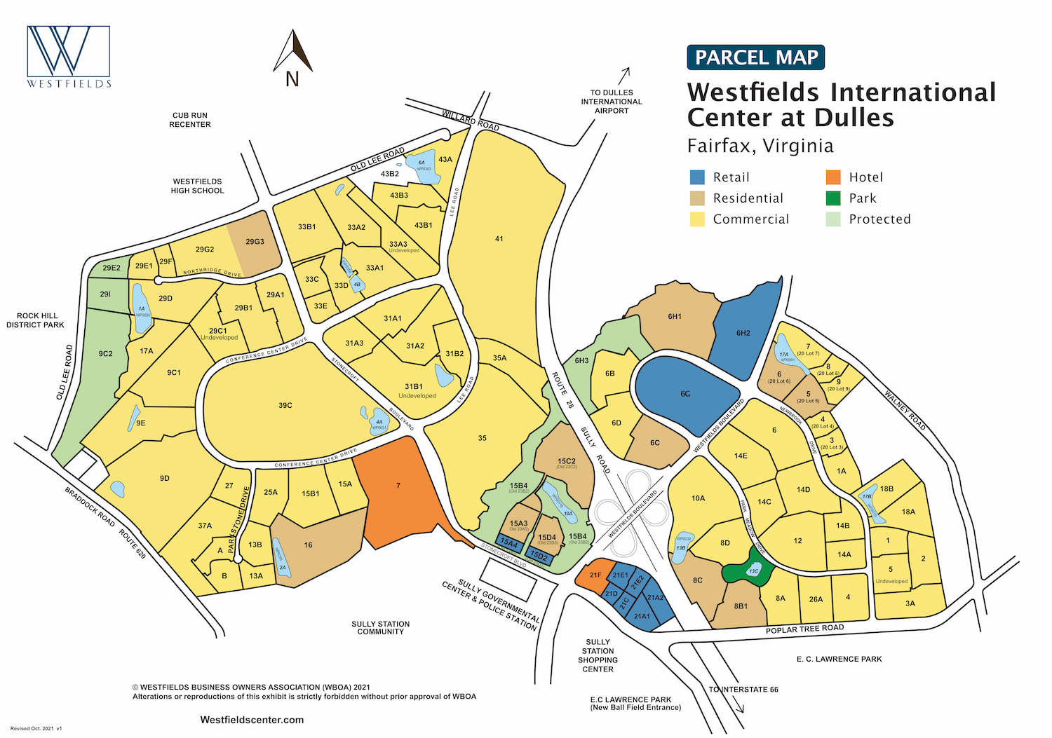 Westfields Parcel Map Westfields Center