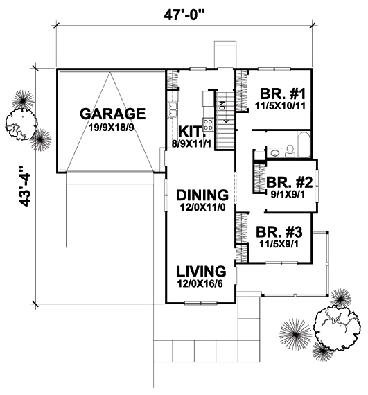 Plan No.292103 House Plans by
