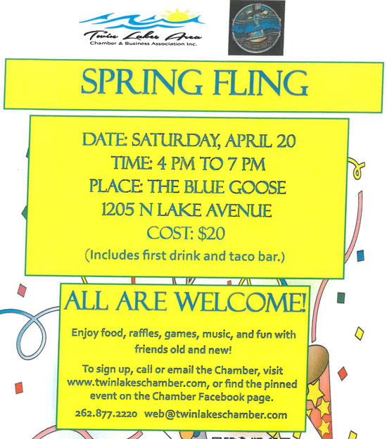 A word from our sponsors Register today for Twin Lakes Area Chamber & Business Association