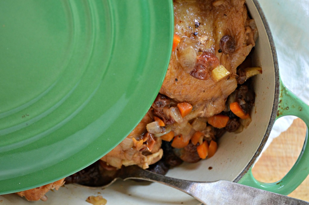 Rosh Hashanah Dinner Chicken with Dried Fruit West of the Loop