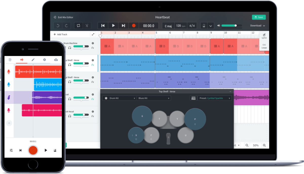BandLab Link Analog Audio Interface Making Music Mobile
