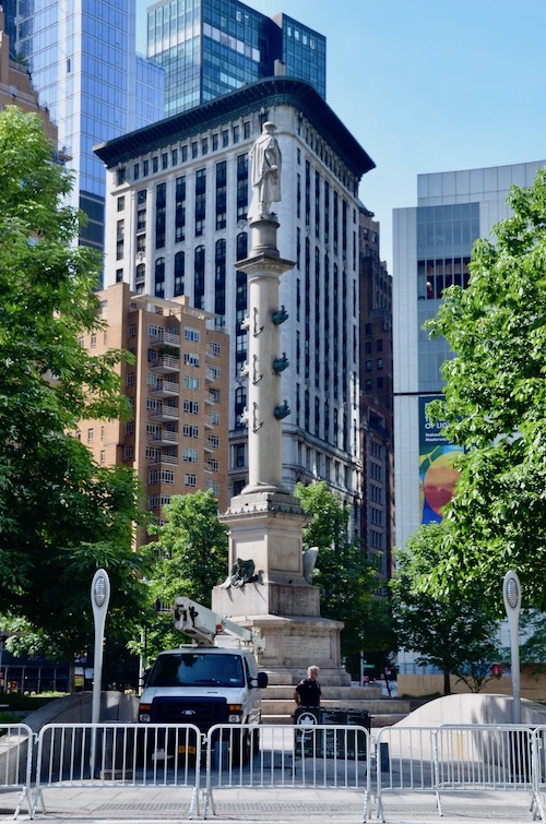 Police Fence Off More Monuments as Daniel ster Statue is Vandalized