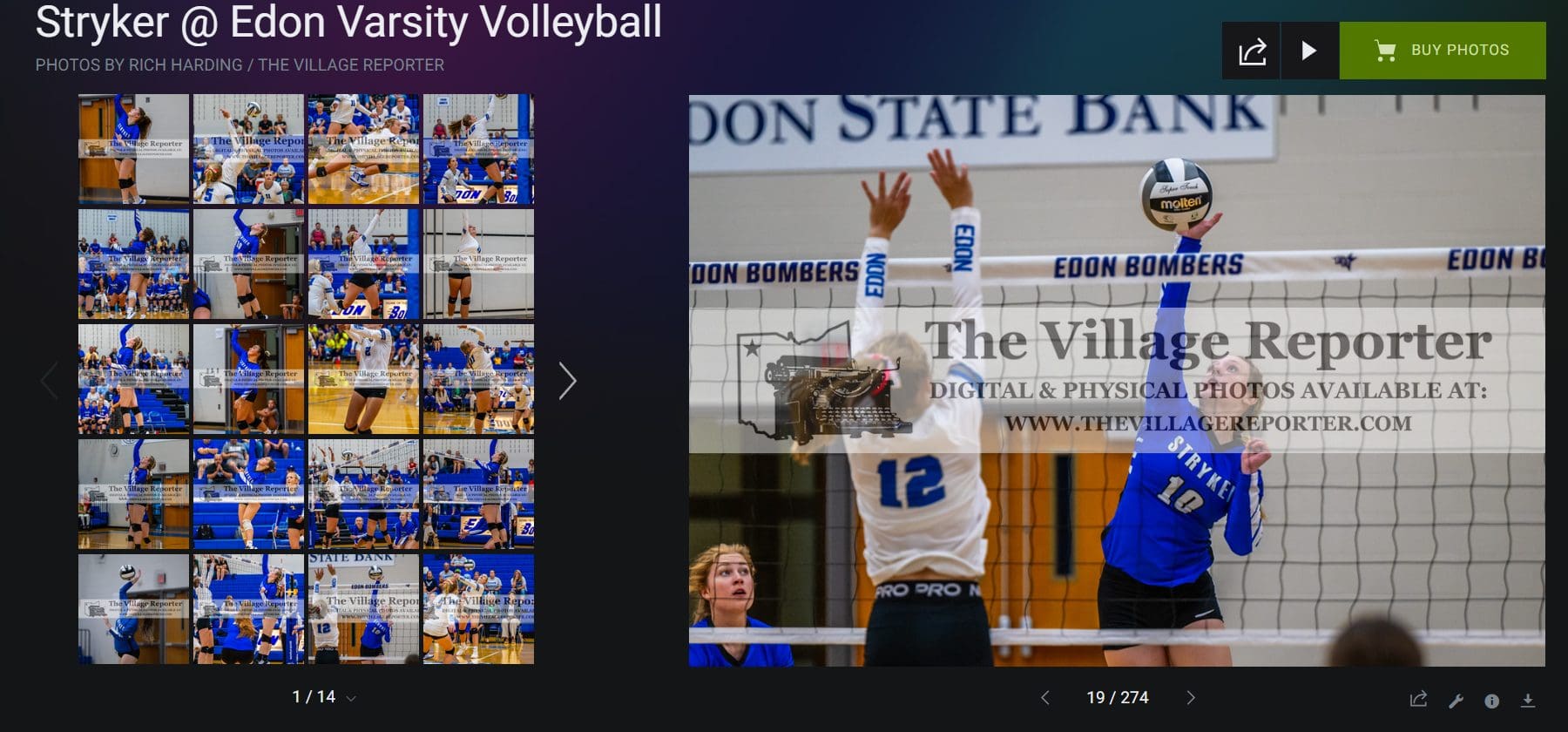 Stryker Edon Varsity Volleyball West Unity Ohio