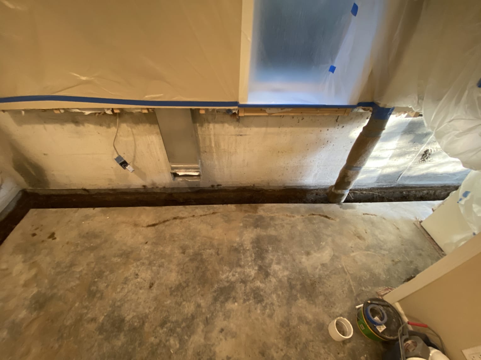 Jan P. Interior Basement Waterproofing Seattle February 2020 Wet