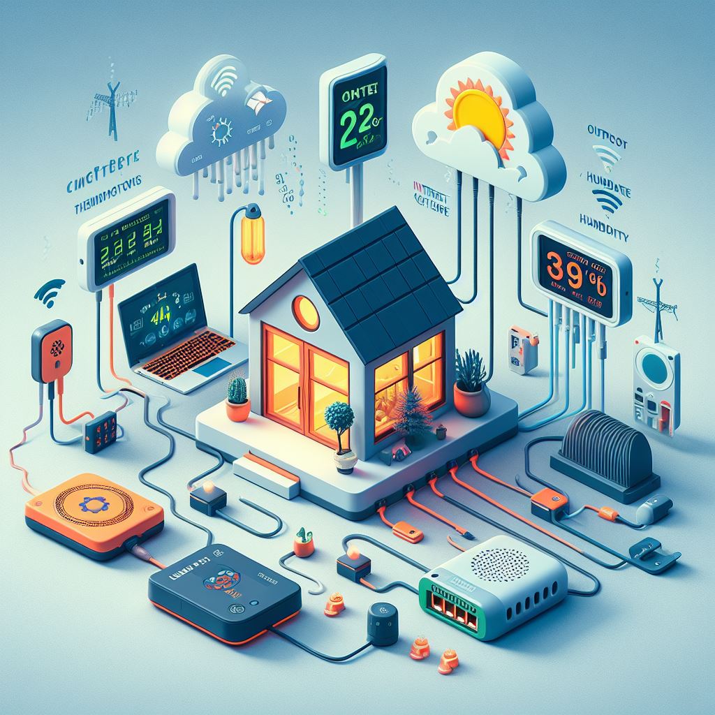 Climate control system module one read temparatures, air pressure, humidity and show those