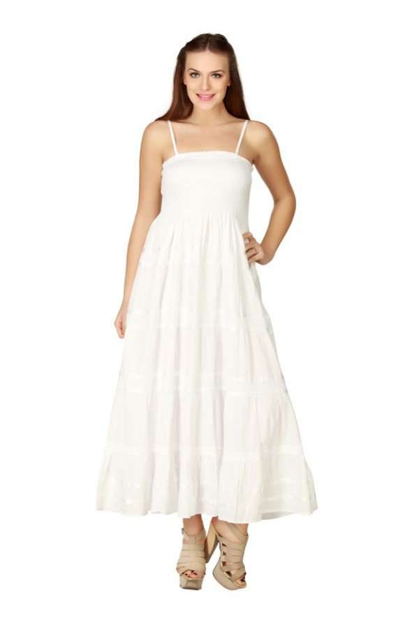 Pack of White Empire Waist Maxi Dresses cheap white dresses