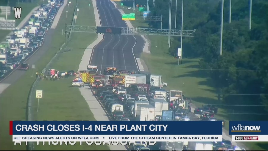 1 dead in 5vehicle crash on I4 near Plant City WFLA