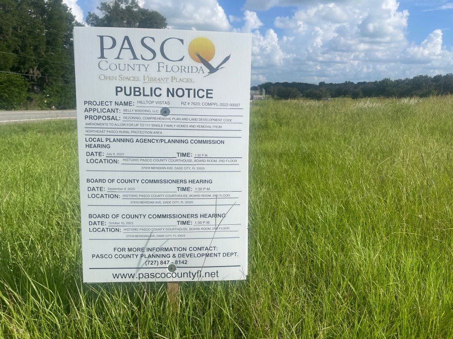 Pasco zoning controversy Rural land could soon a subdivision WFLA
