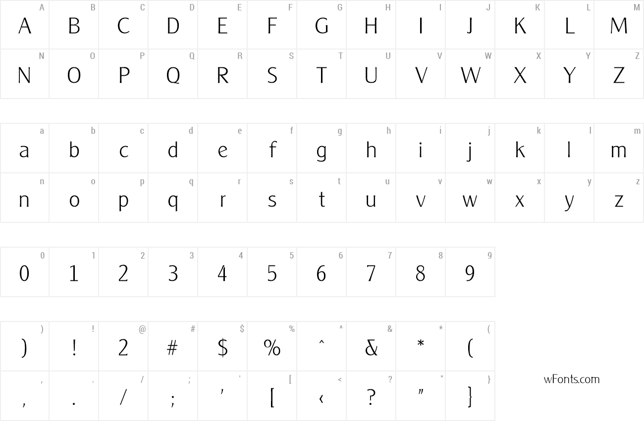 Download Free Font CleargothicSerialExtraLight