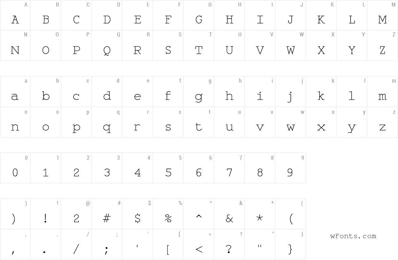 Download Free Font Monospace