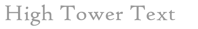 Download Free Font High Tower Text