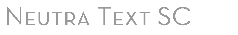Download Free Font Neutra Text SC