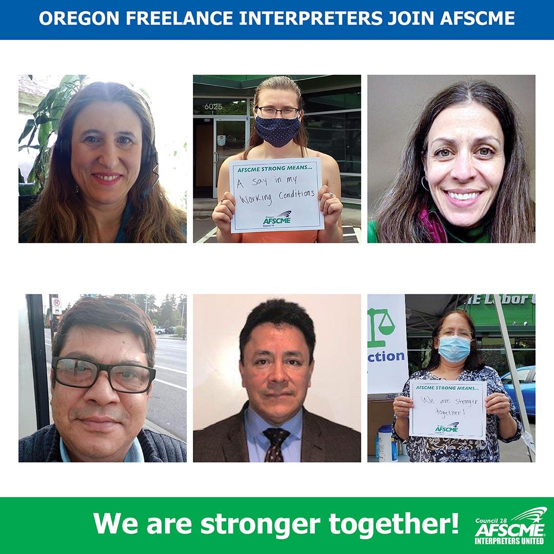 Oregon Freelance Interpreters! AFSCME Council 28 (WFSE)