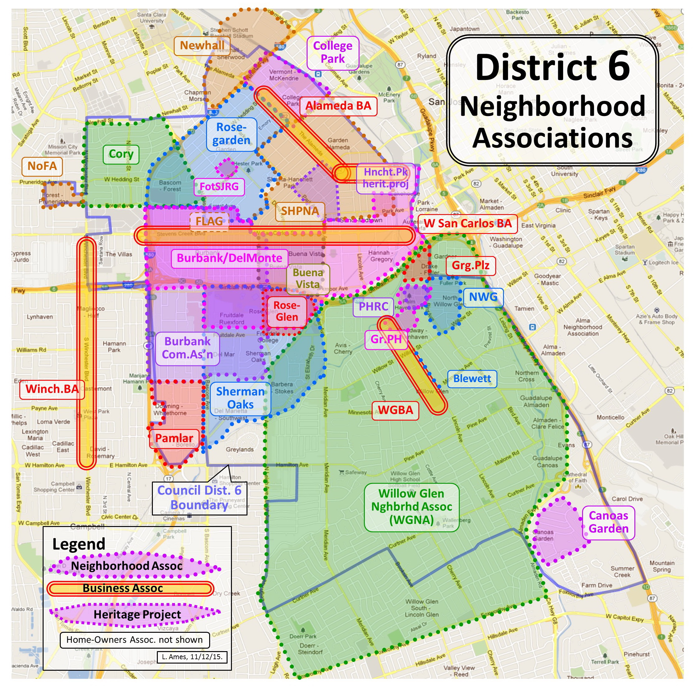 Map Willow Glen Ca Tybi Christian
