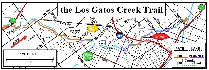 Los Gatos Creek Trail Map map_index