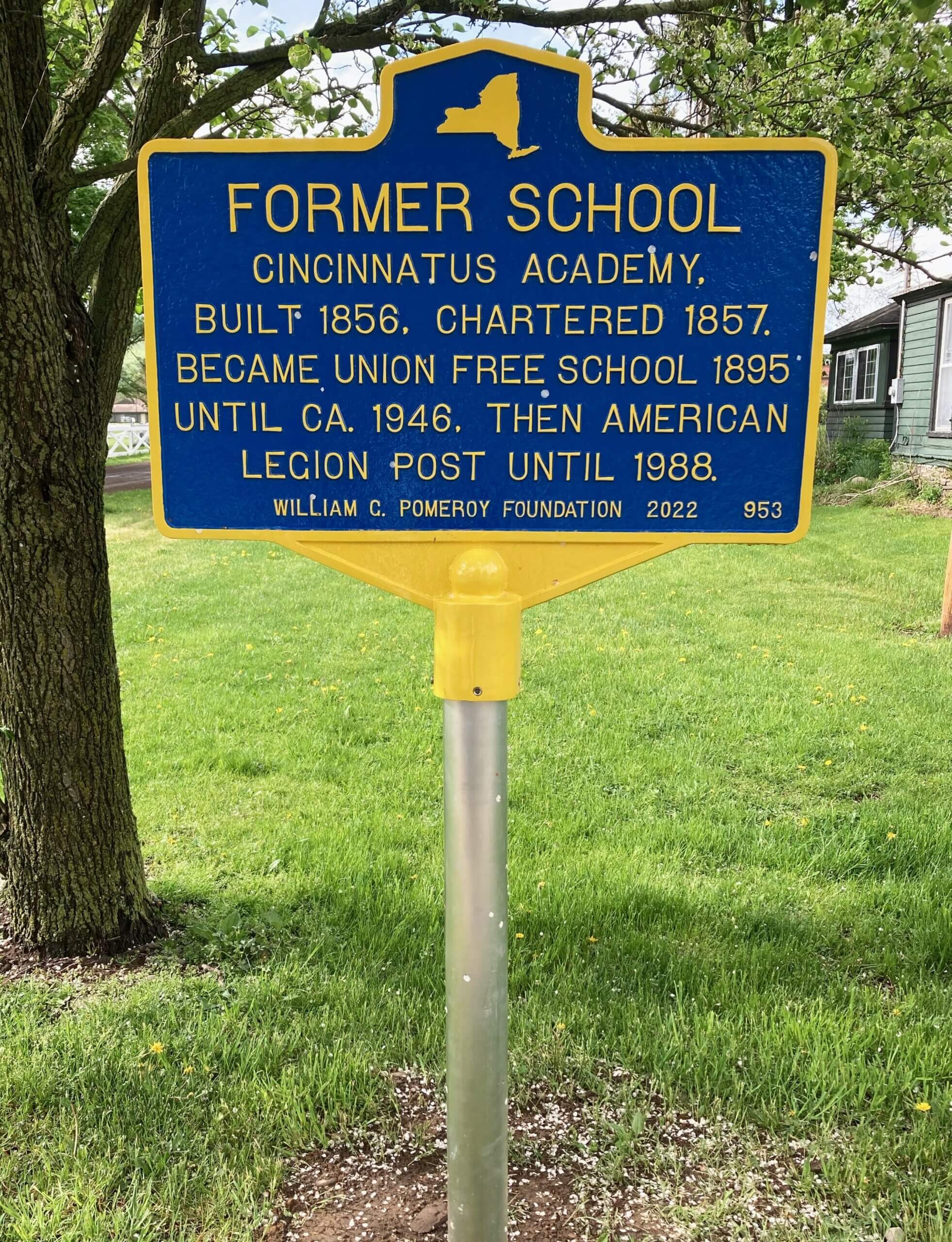 FORMER SCHOOL William G. Pomeroy Foundation