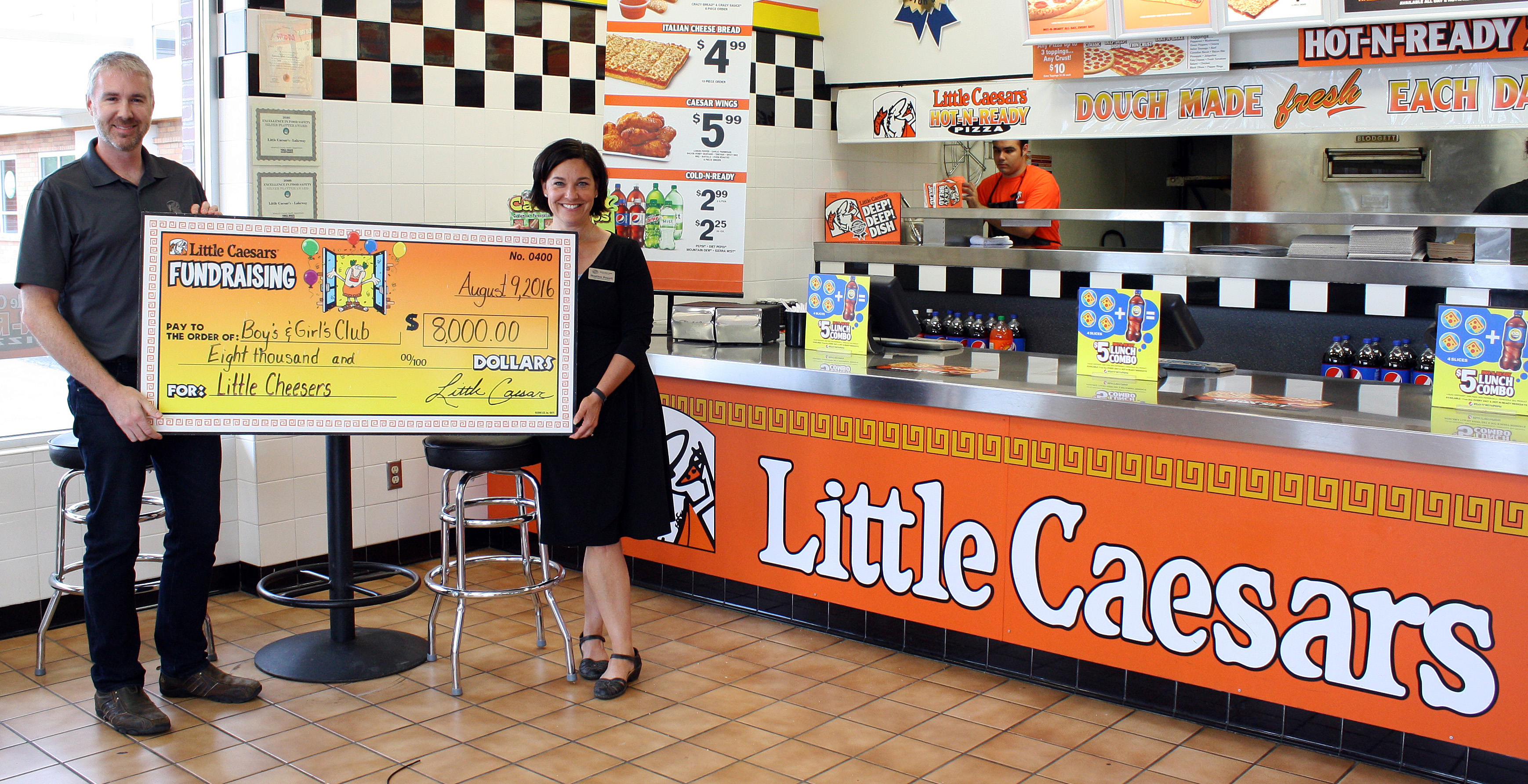 Little Caesars Raises 8,000 for Boys & Girls Clubs of County