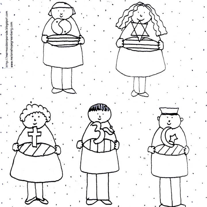 Coloring Pages Of Multi Cultural Kids