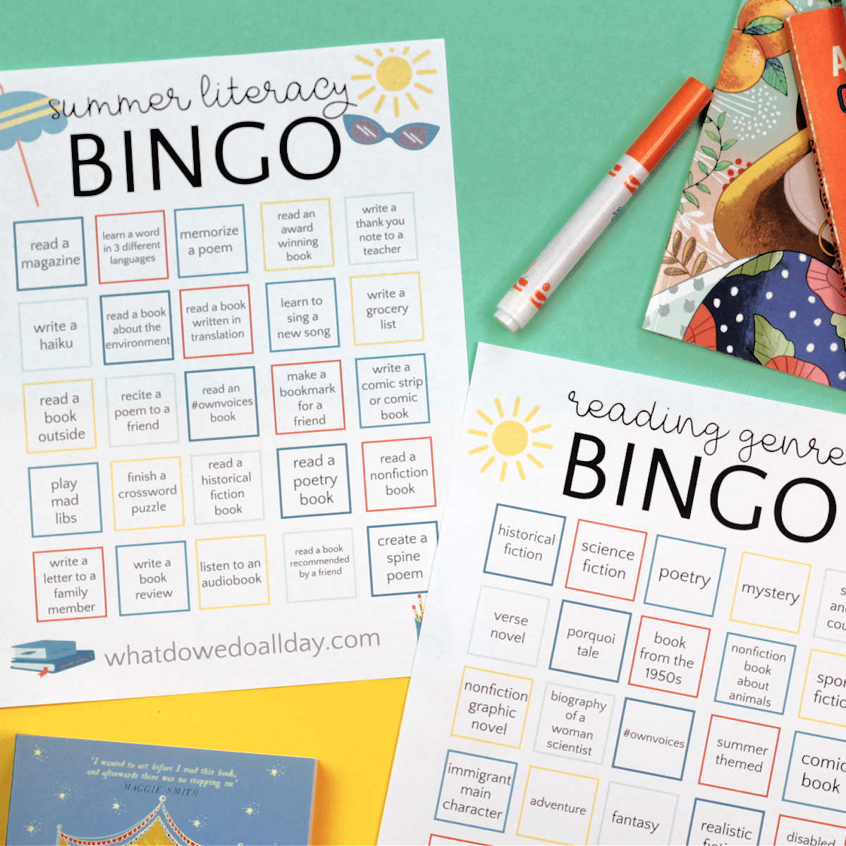Summer Reading BINGO for Kids