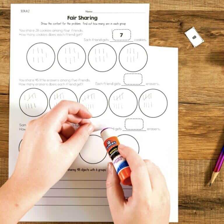 Operations and Algebraic Thinking Cut and Paste Math