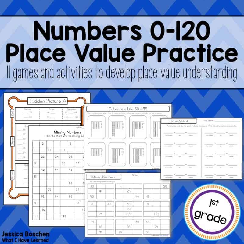 Numbers 0120 Place Value Activities & Games • What I Have Learned