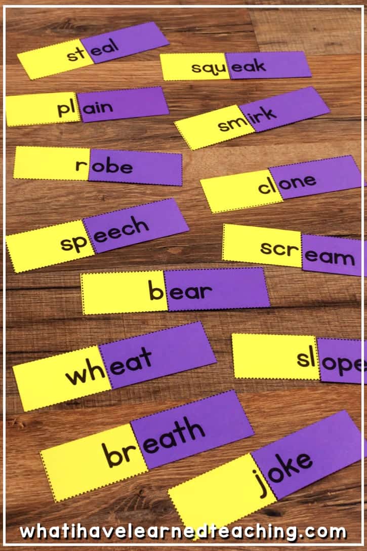 Onset and Rime Matching Cards, Flip Books & Word Lists
