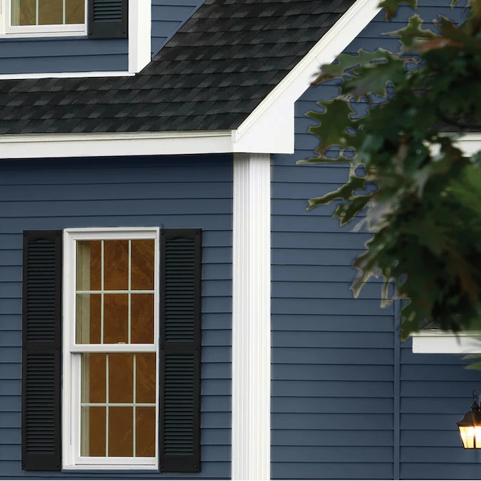 33 Blue Vinyl Siding House Ideas