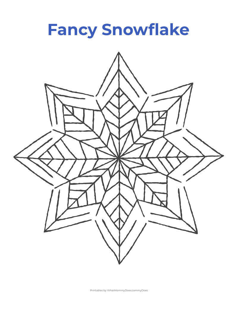 6 Point Snowflake Patterns