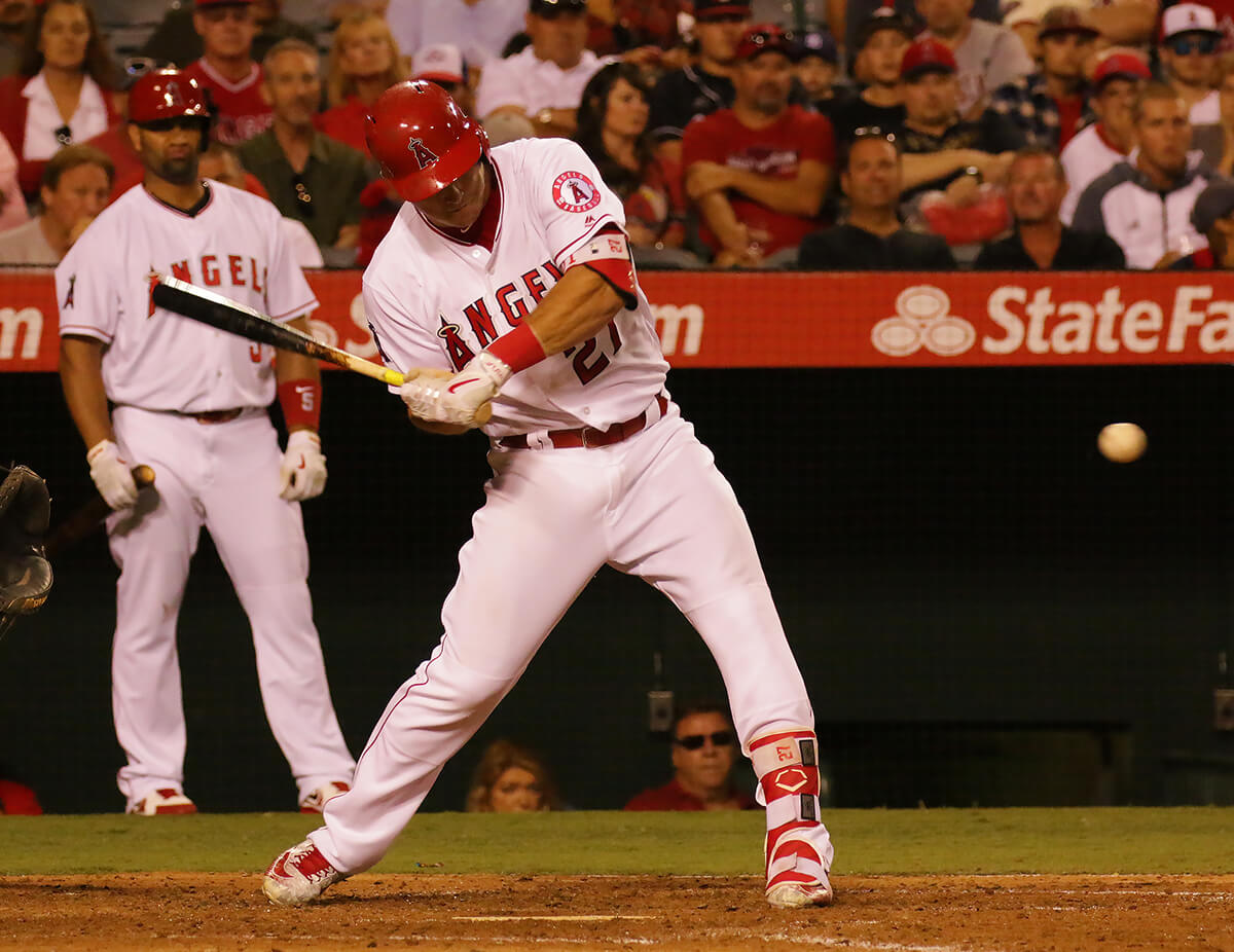 What Pros Wear Mike Trout's Evoshield Speed Stripe Leg Guard What Pros Wear