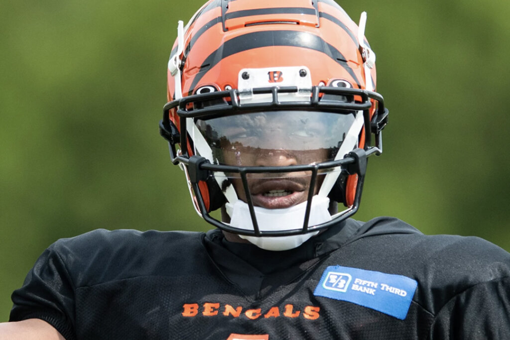 What Pros Wear Ja'Marr Chase's Oakley Clear Prizm Visor What Pros Wear