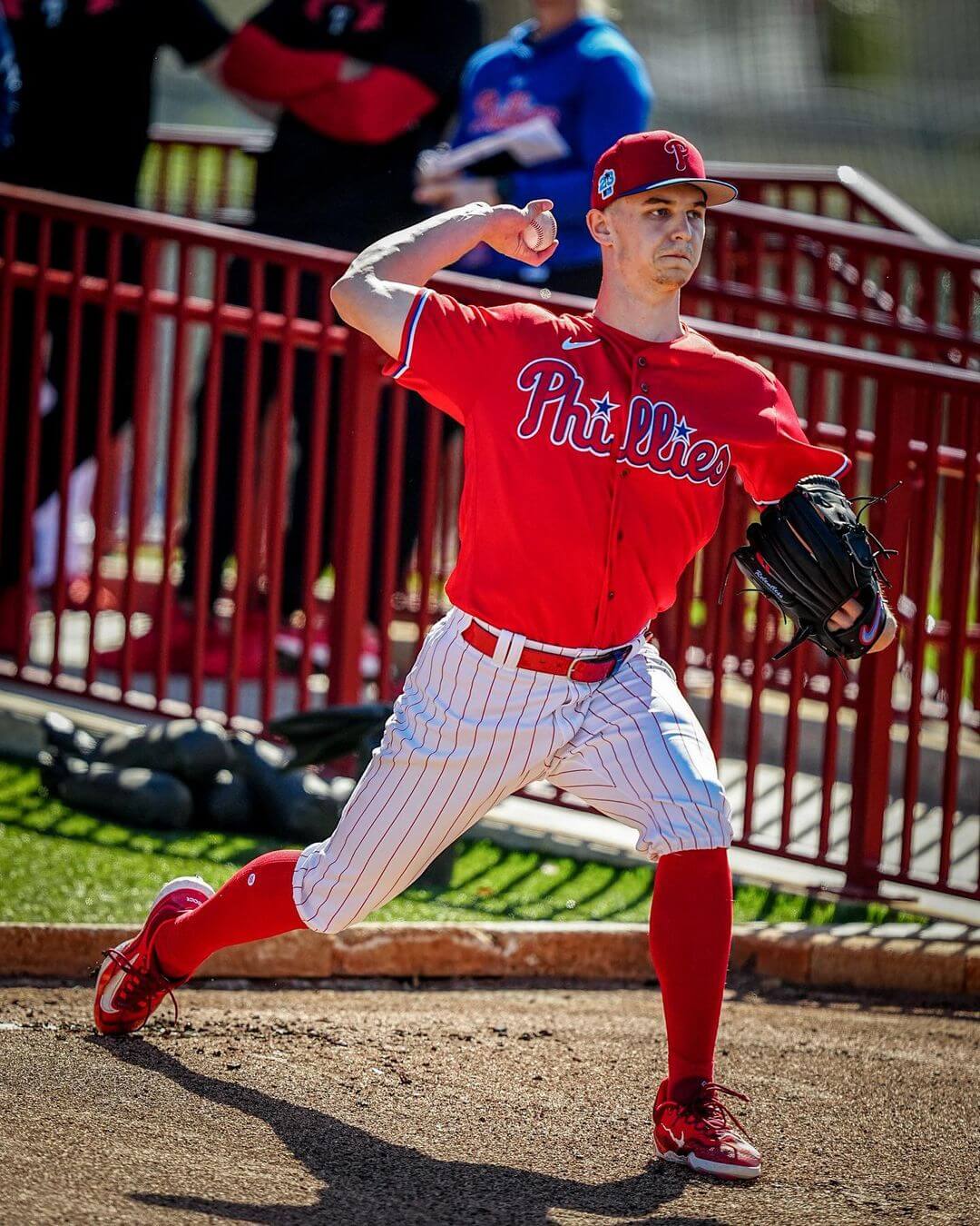 What Pros Wear Talking Gloves with Phillies 2 Prospect Mick Abel