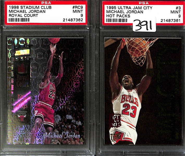 Lot Detail Lot Of 18 Michael Jordan Cards Mostly Graded