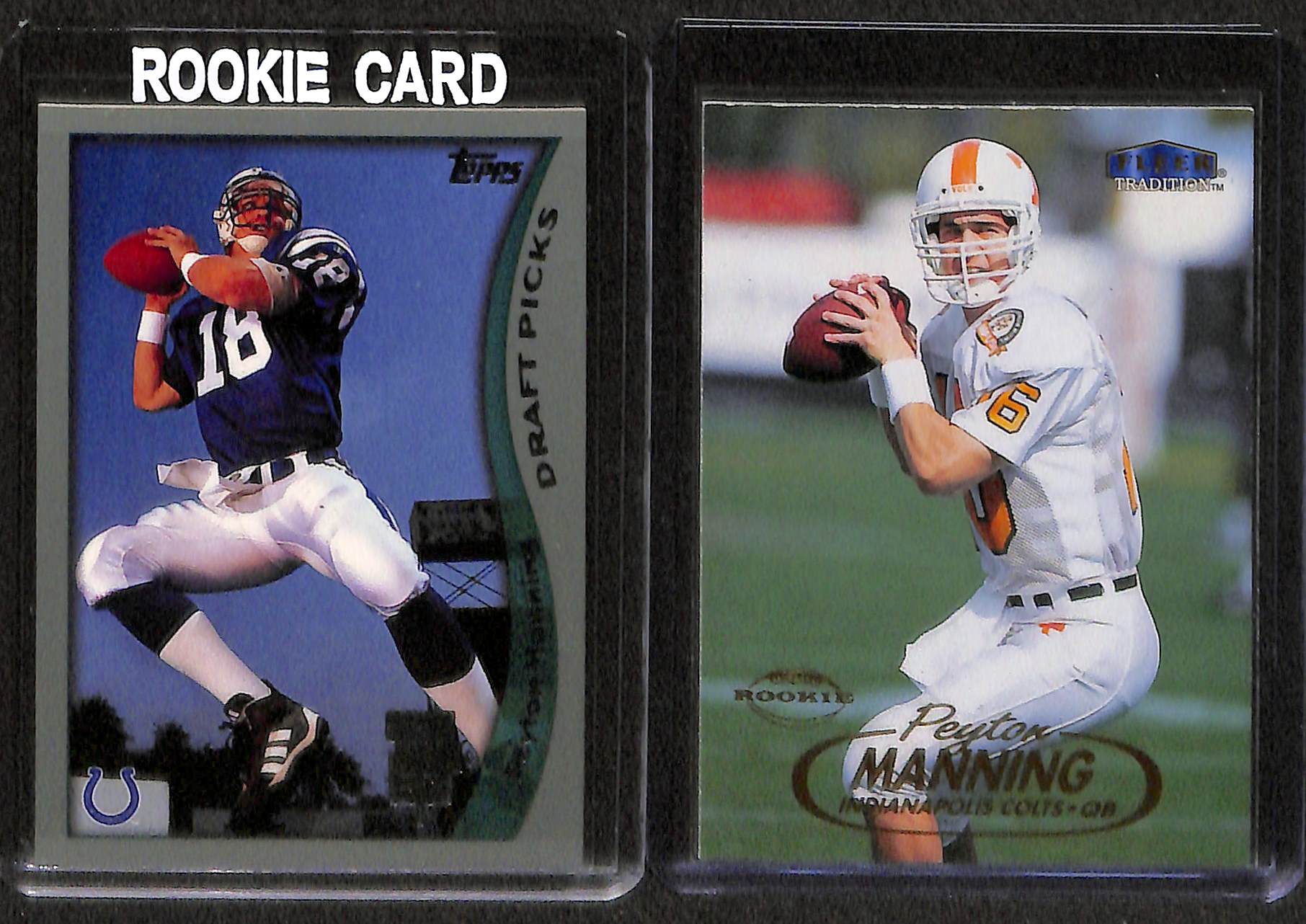 Lot Detail Lot Of 8 Peyton Manning Rookie Cards