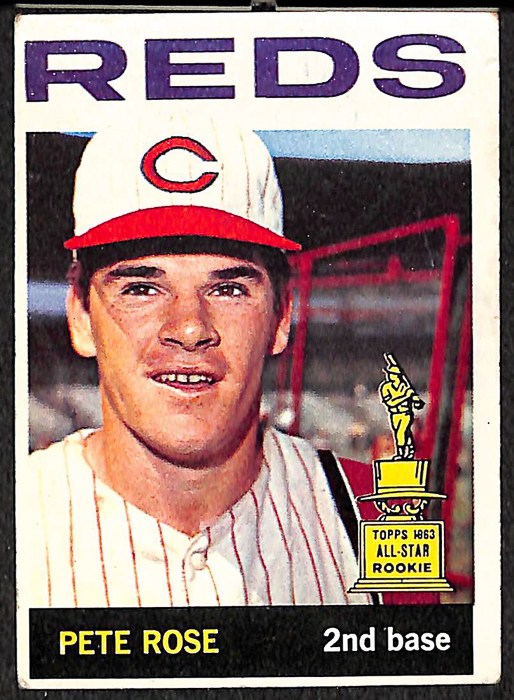 Lot Detail Lot of 5 Topps Pete Rose Baseball Cards Including 1963 Rookie Card